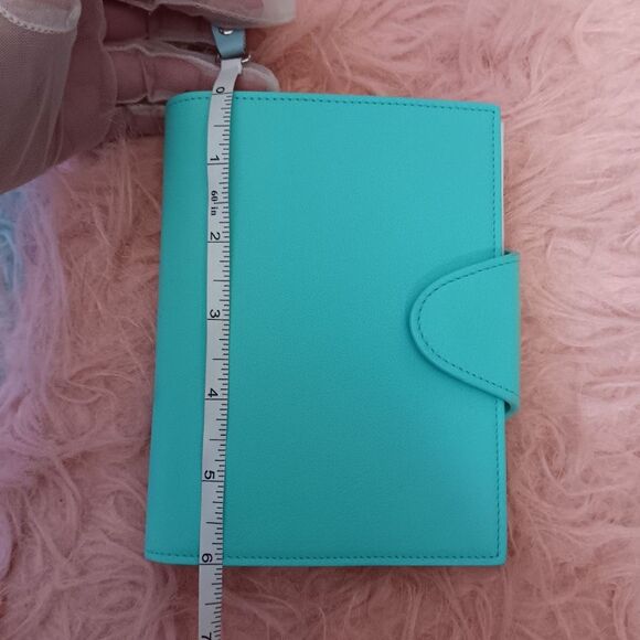 NIB Tiffany & Co Blue Leather Notebook Passport Photo Cover w/Notebook Box - Picture 12 of 12